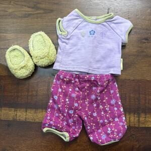 American Girl Doll Wildflower Pajamas Set with Slippers